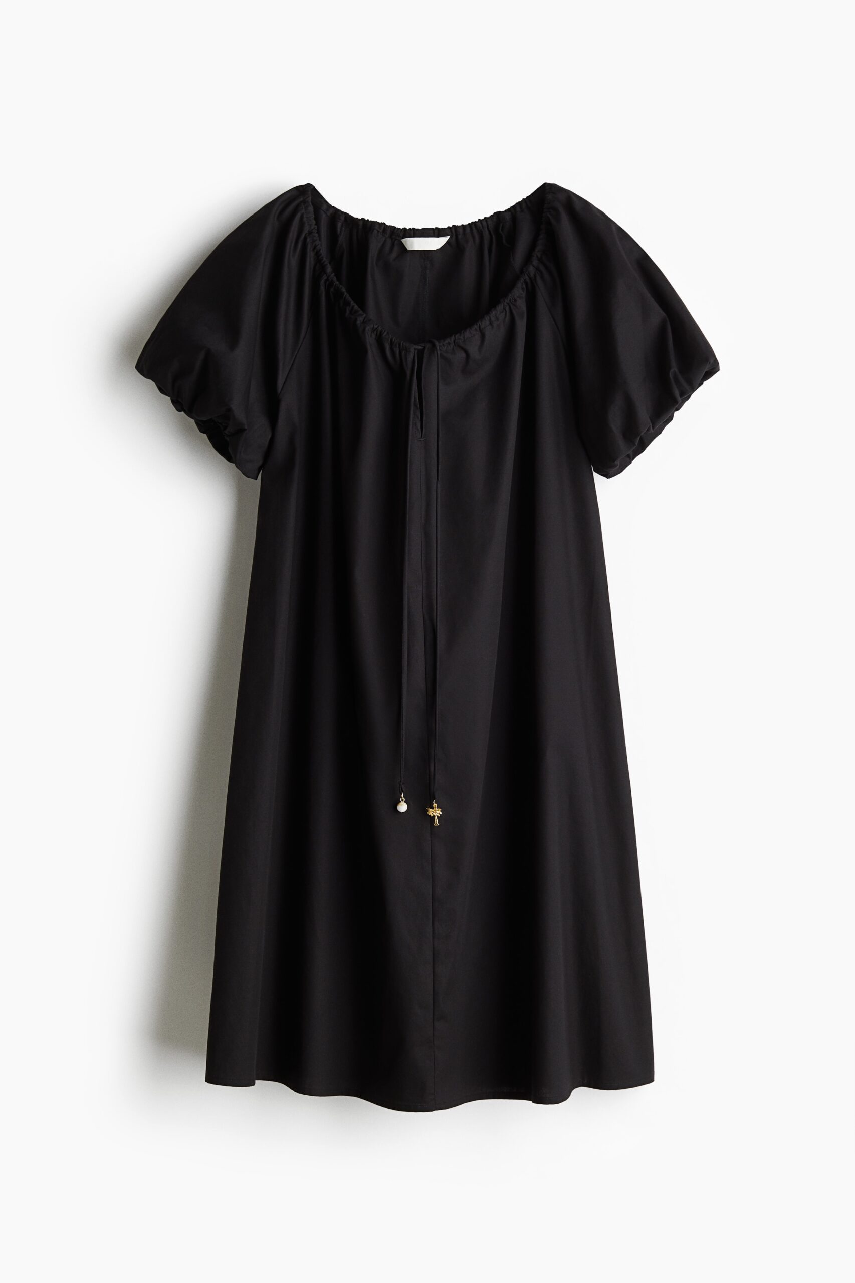 H & M - Jurk met drawstring - Zwart