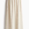H & M - Crinklerok met drawstring - Lichtbeige