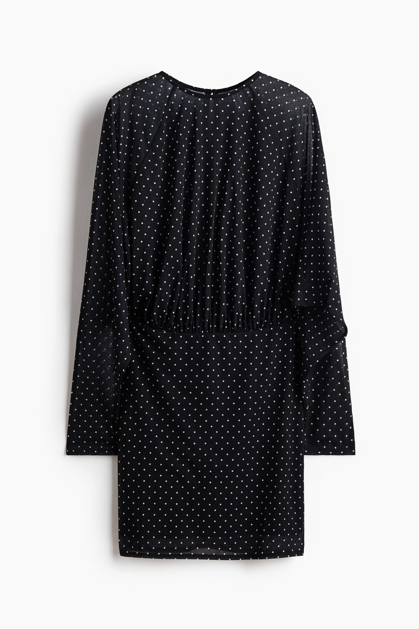 H & M - Mini-jurk met print - Zwart/Polkadot H & M - Mini-jurk met print - Zwart/Polkadot