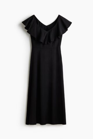 H & M - Volantjurk - Zwart