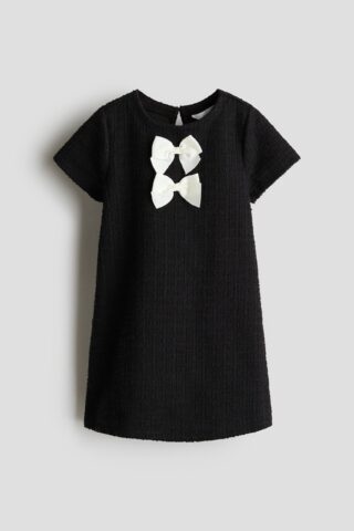 H & M - Bouclé jurk - Zwart
