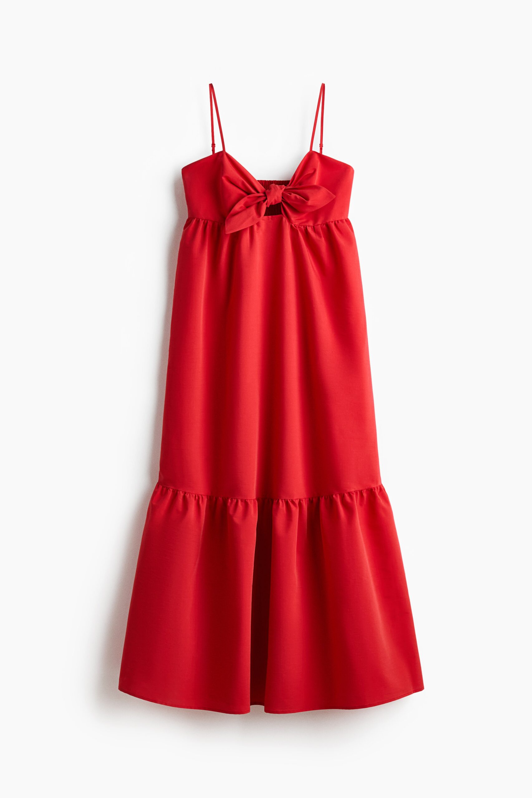 H & M - Volantjurk met strik - Rood H & M - Volantjurk met strik - Rood