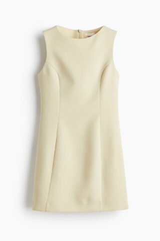 H & M - Nauwsluitende jurk - Bleekgeel