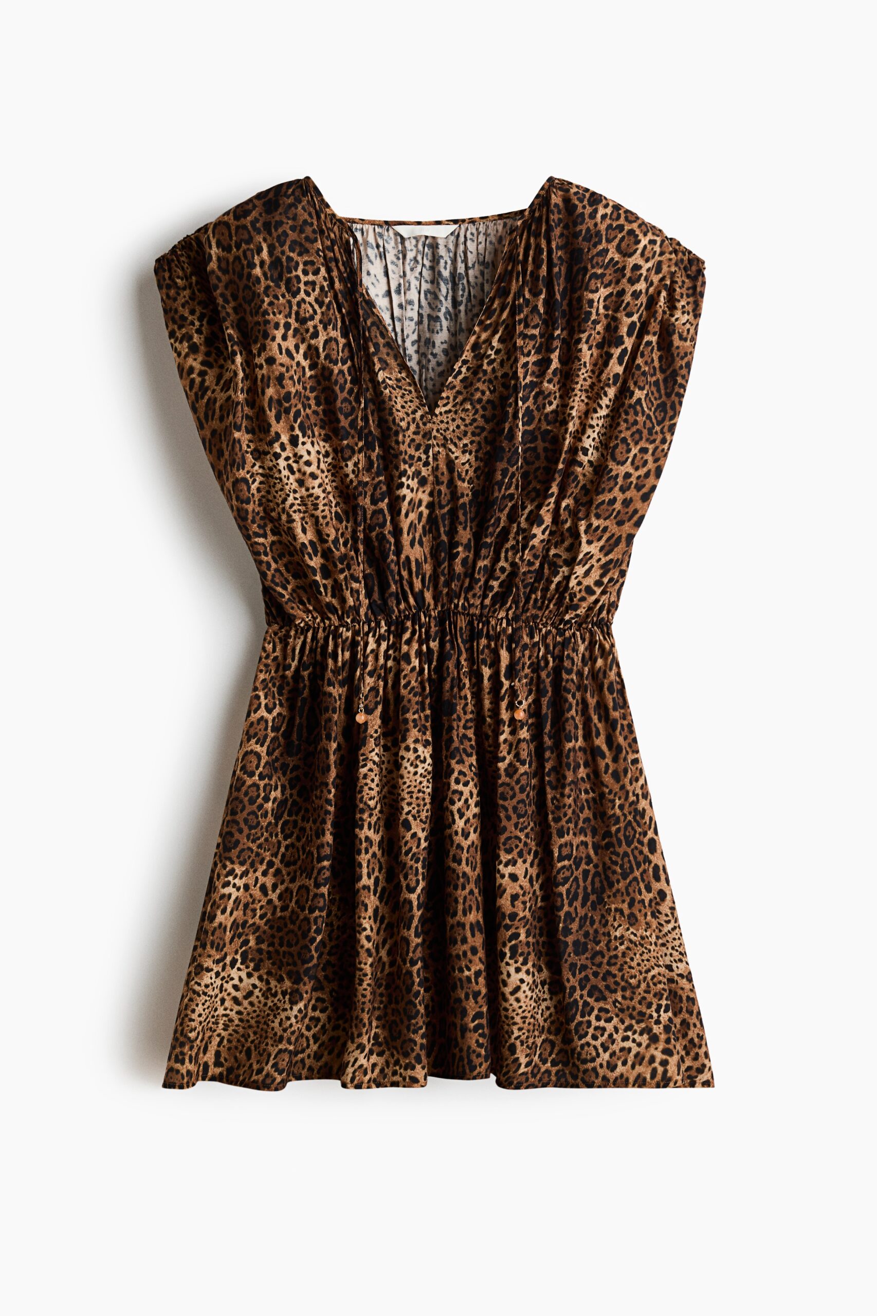 H & M - Tuniekjurk van viscosemix - Bruin/Luipaarddessin