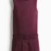 H & M - Shift-jurk met ceintuur - Bordeauxrood
