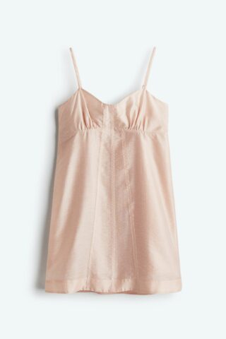 H & M - Strappy mini-jurk - Lichtroze