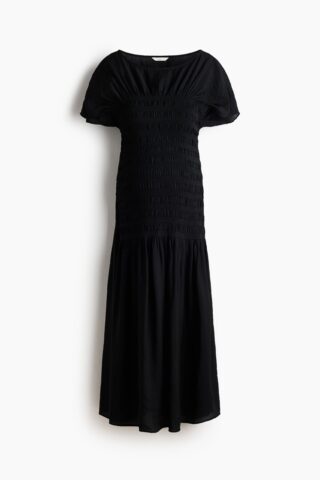 H & M - MAMA Jurk met smokwerk - Zwart