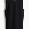 H & M - Deep-back mini-jurk - Zwart