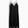 H & M - Slip-on jurk met kant - Zwart