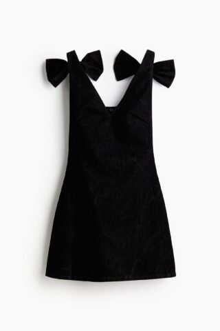 H & M - Mini-jurk met strikken - Zwart