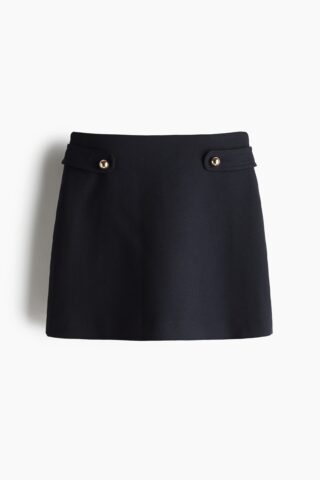 H & M - A-linerok - Marineblauw