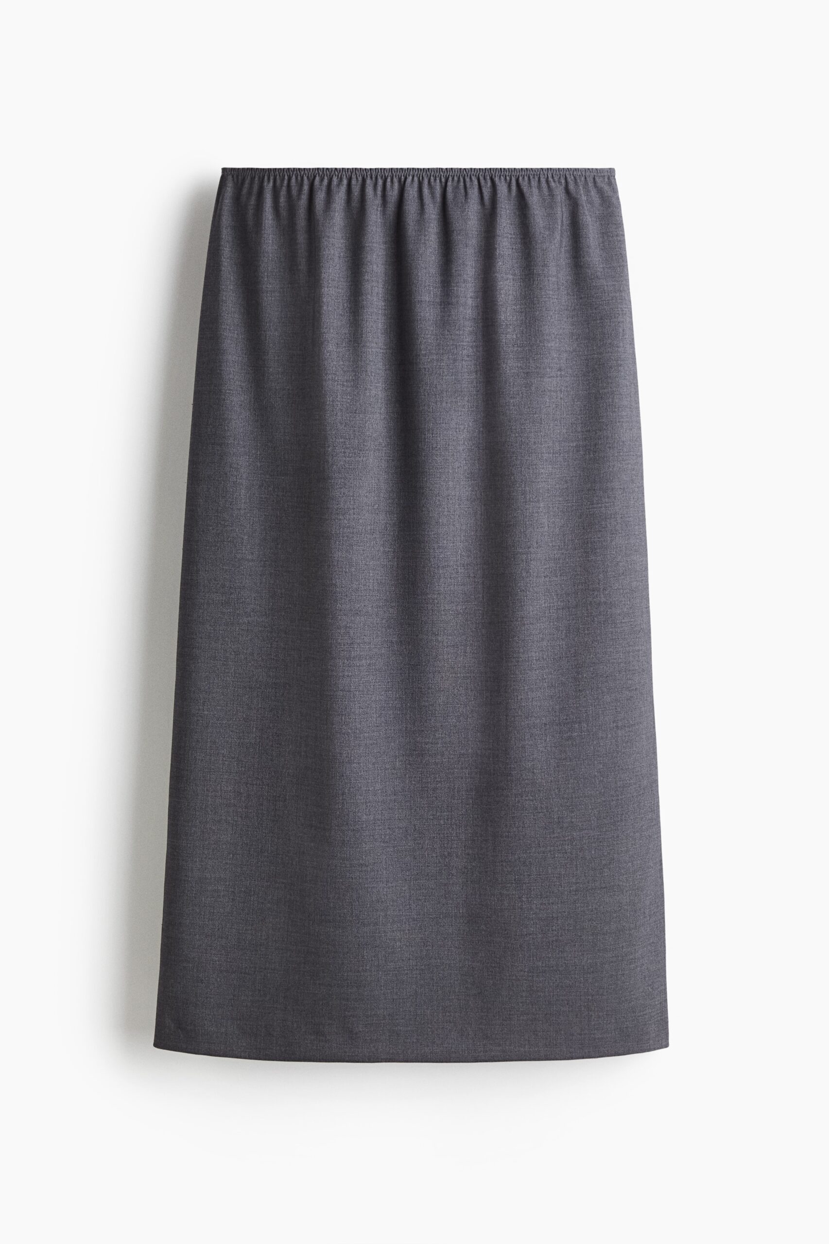 H & M - Midirok - Grijs Gemêleerd