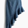 H & M - Asymmetrische denim rok - Denimblauw