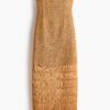 H & M - Bandeaujurk met gehaakte look - Geel