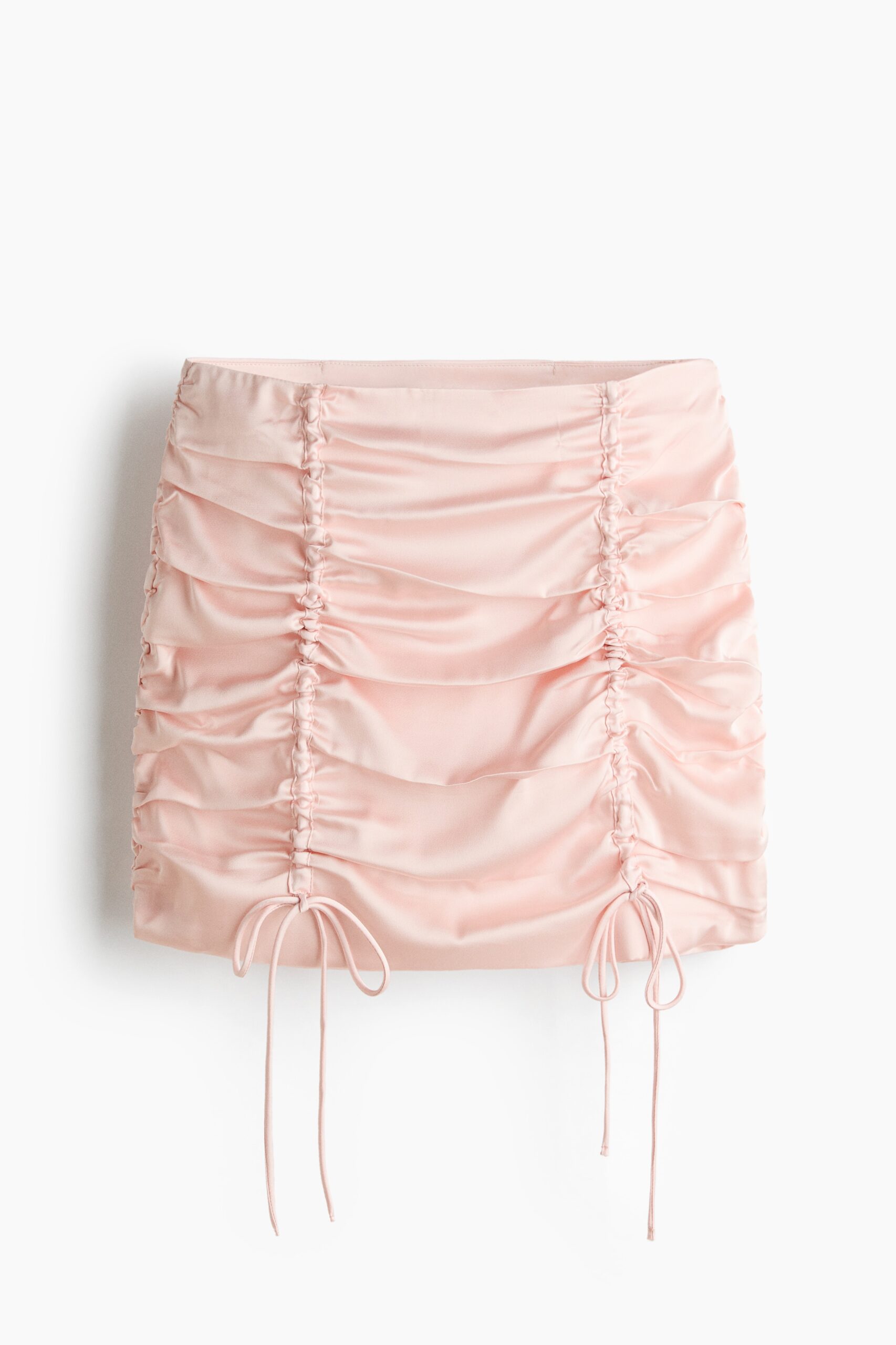 H & M - Ingerimpelde satijnen rok - Poederroze H & M - Ingerimpelde satijnen rok - Poederroze