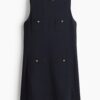 H & M - Shiftjurk met zakken - Marineblauw