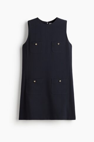 H & M - Shiftjurk met zakken - Marineblauw