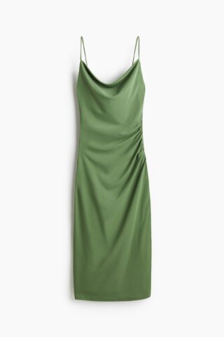 H & M - Strappy jurk van interlocktricot - Groen