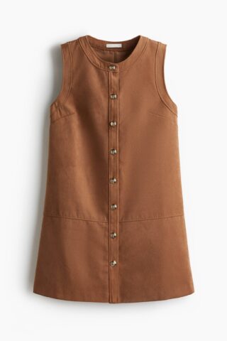 H & M - A-linejurk - Bruin