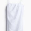 H & M - Linnen bandeaujurk - Wit