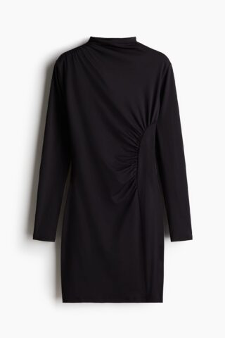 H & M - Gedrapeerde bodyconjurk - Zwart