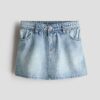 H & M - Rok van katoenen denim - Licht Denimblauw