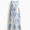H & M - MAMA Strappy voedingsjurk - Ivoorwit/Bloemen