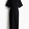 H & M - MAMA Jurk met geknoopt detail - Zwart