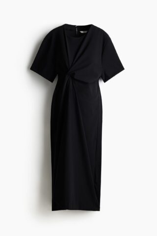 H & M - MAMA Jurk met geknoopt detail - Zwart