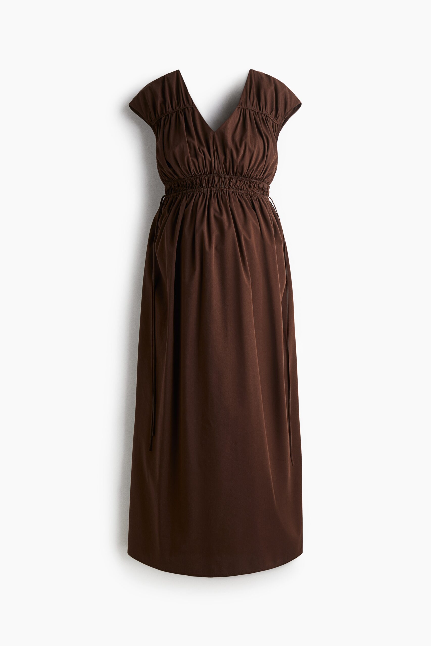 H & M - MAMA Jurk met V-hals - Donkerbruin H & M - MAMA Jurk met V-hals - Donkerbruin