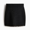 H & M - Gebreide rok met ketting - Zwart