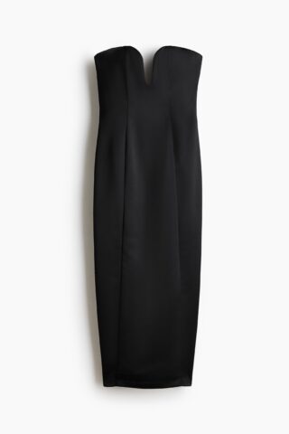 H & M - Nauwsluitende bandeaujurk - Zwart