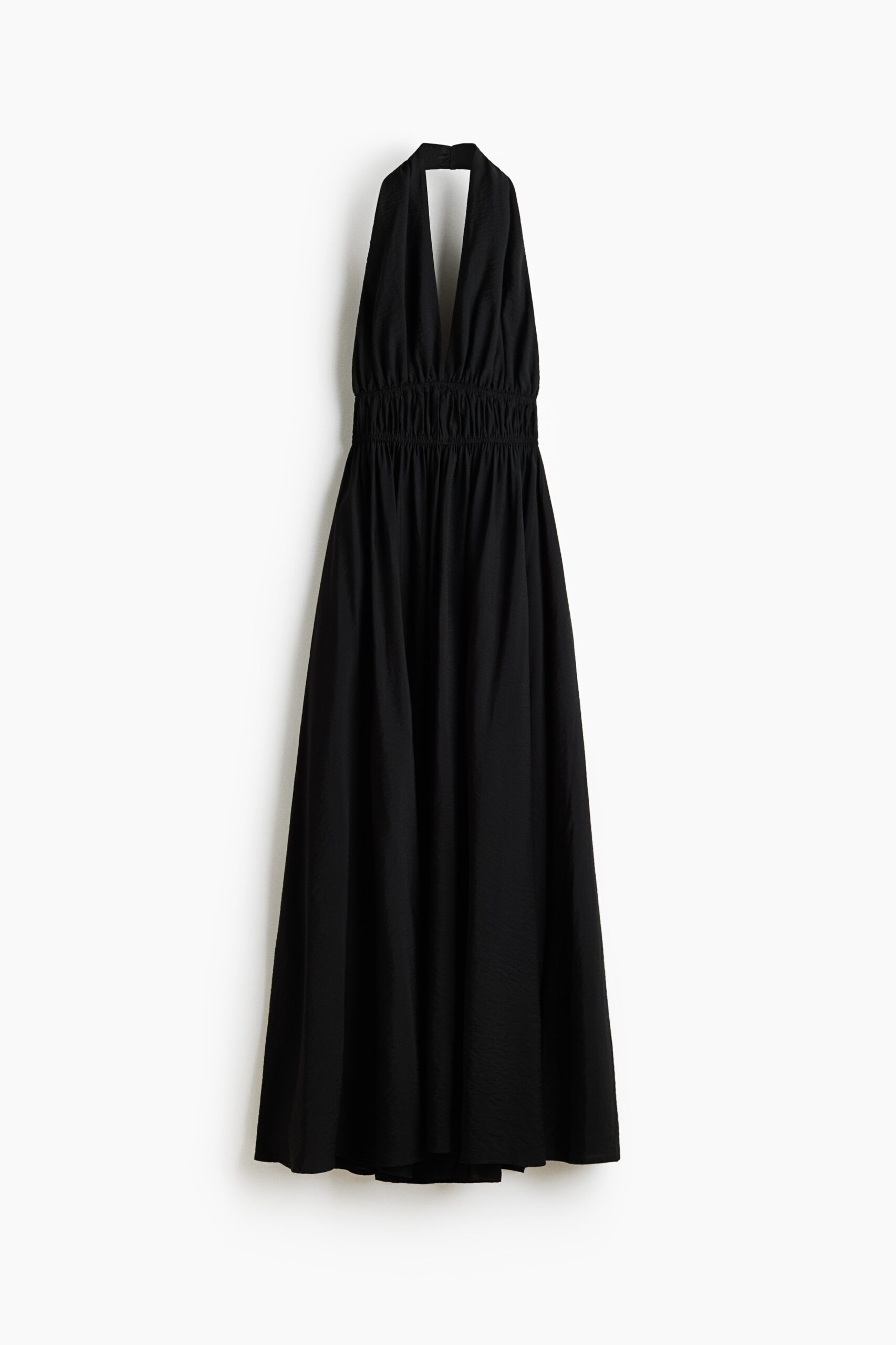 H & M - Halterjurk met uitlopende rok - Zwart