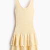 H & M - Jurk met volantrok - Lichtgeel
