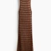 H & M - Ajourgebreide strandjurk - Bruin
