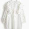 H & M - Tuniekjurk van linnenmix - Wit