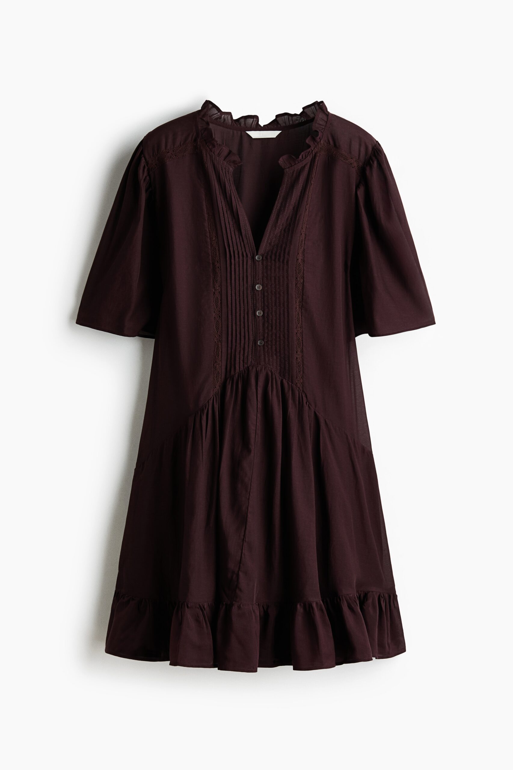 H & M - Tuniekjurk van viscosemix - Donkerbruin H & M - Tuniekjurk van viscosemix - Donkerbruin