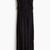 H & M - Gedrapeerde jurk met drawstring - Zwart