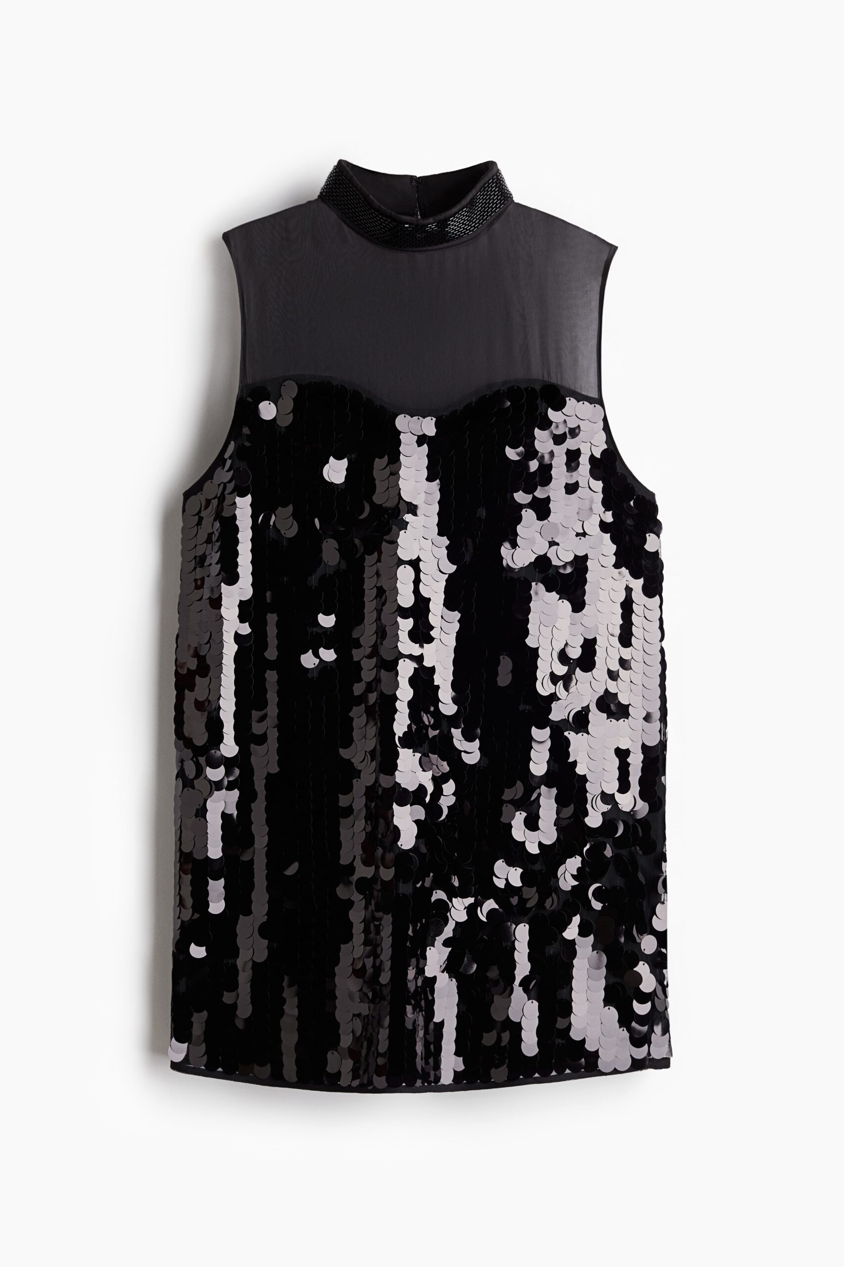 H & M - Mini-jurk met pailletten - Zwart H & M - Mini-jurk met pailletten - Zwart
