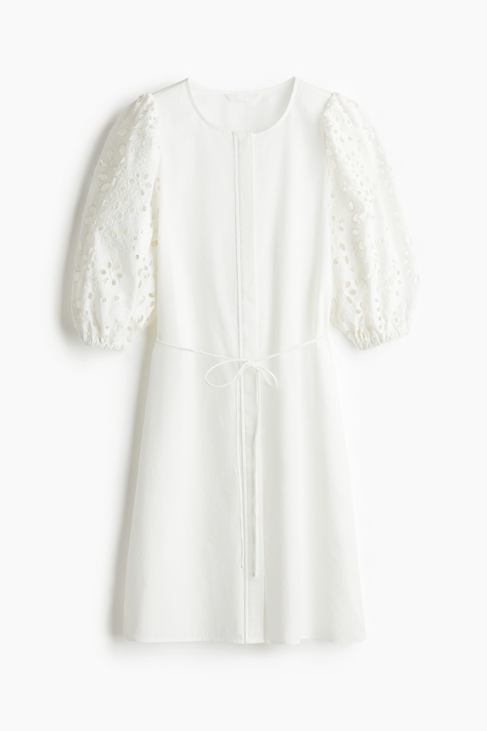 H & M - Jurk met broderie anglaise - Wit H & M - Jurk met broderie anglaise - Wit