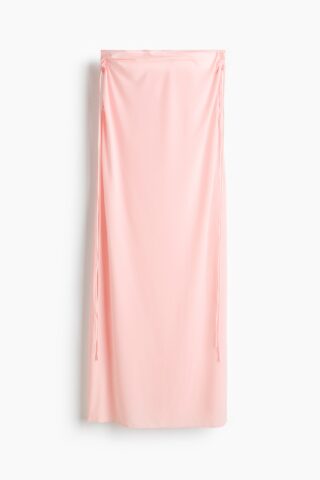 H & M - Strandrok met drawstrings - Lichtroze