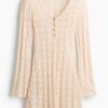 H & M - Mini-jurk met gehaakte look - Lichtbeige