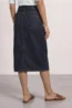 High Waist Midirok met riem