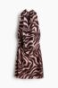 H & M - Halterjurk met print - Lichtroze/Zebradessin