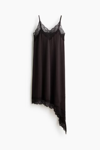 H & M - MAMA Strappy jurk met kant - Donkerbruin