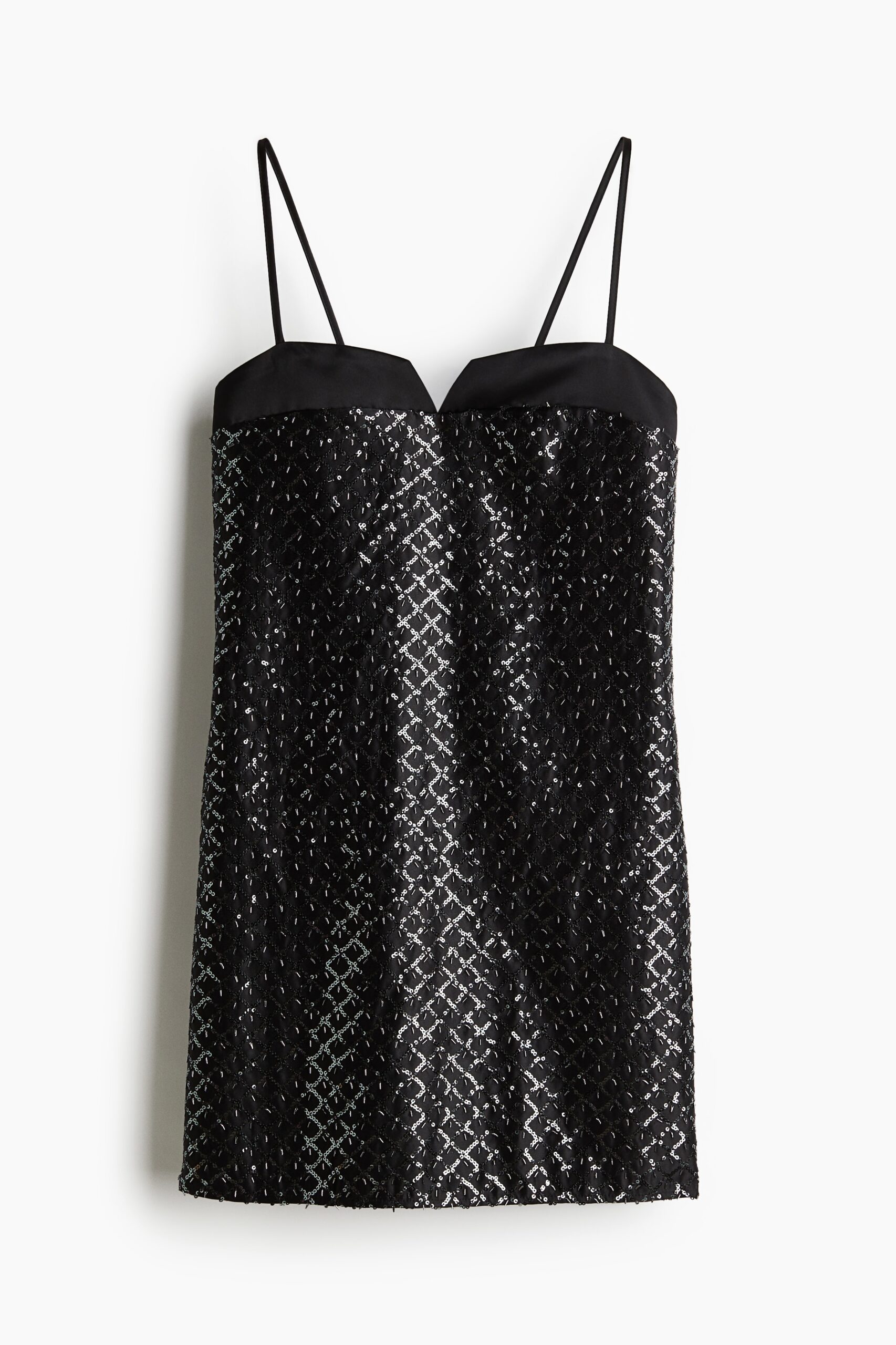 H & M - Gedecoreerde strappy jurk - Zwart H & M - Gedecoreerde strappy jurk - Zwart