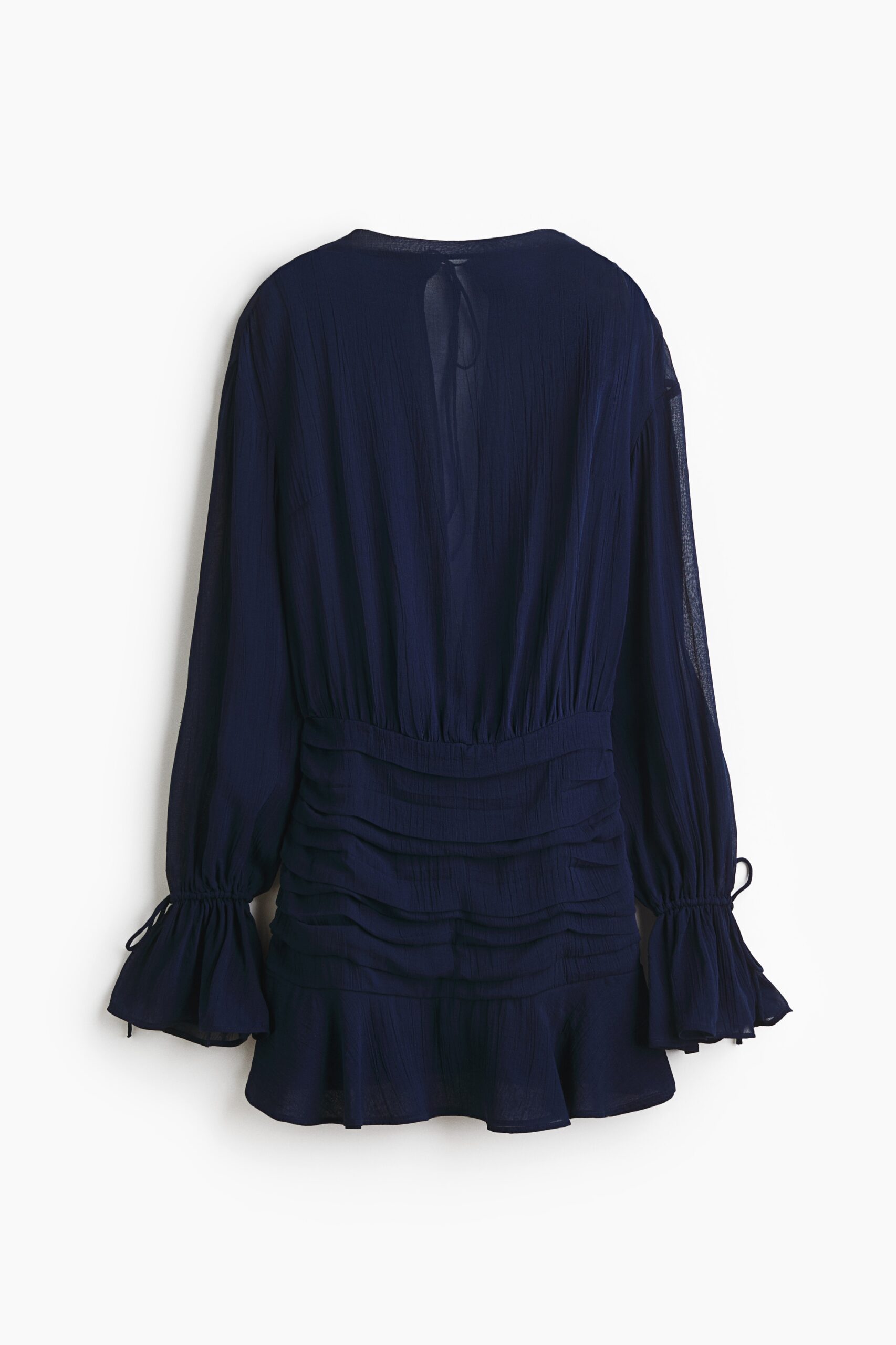 H & M - Plisséjurk van chiffon - Marineblauw H & M - Plisséjurk van chiffon - Marineblauw