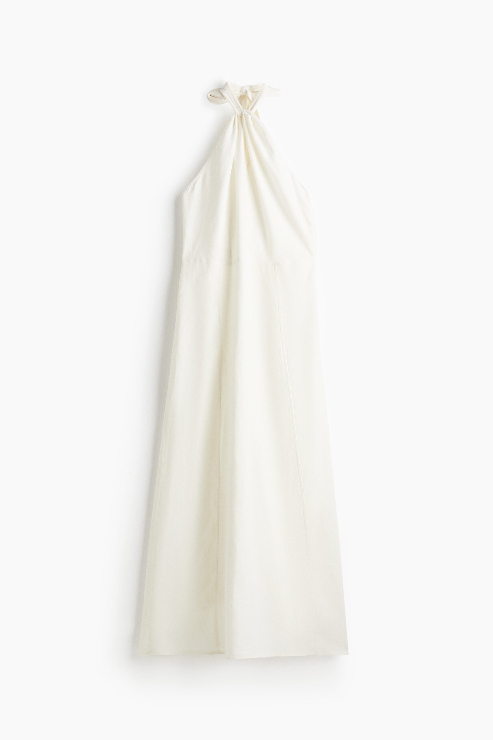 H & M - Halterjurk van linnenmix - Wit H & M - Halterjurk van linnenmix - Wit