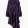 H & M - Asymmetrische jurk - Donkerpaars