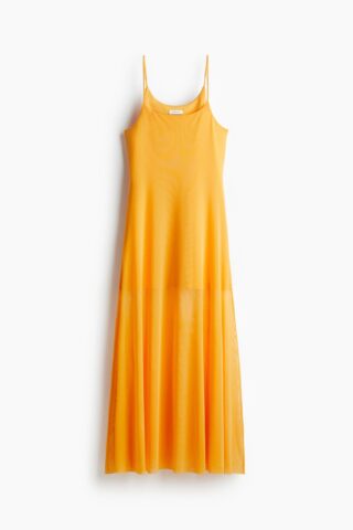 H & M - Strapjurk van mesh - Geel